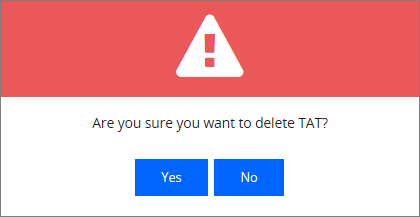 Warning popup