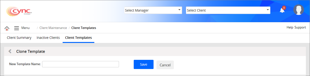Client templates
